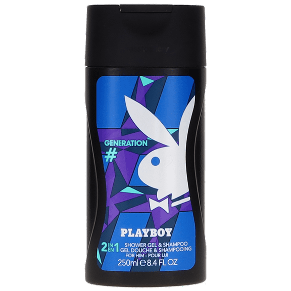 Generation By Playboy For Men Shower Gel & Shampoo 8.4oz NEW