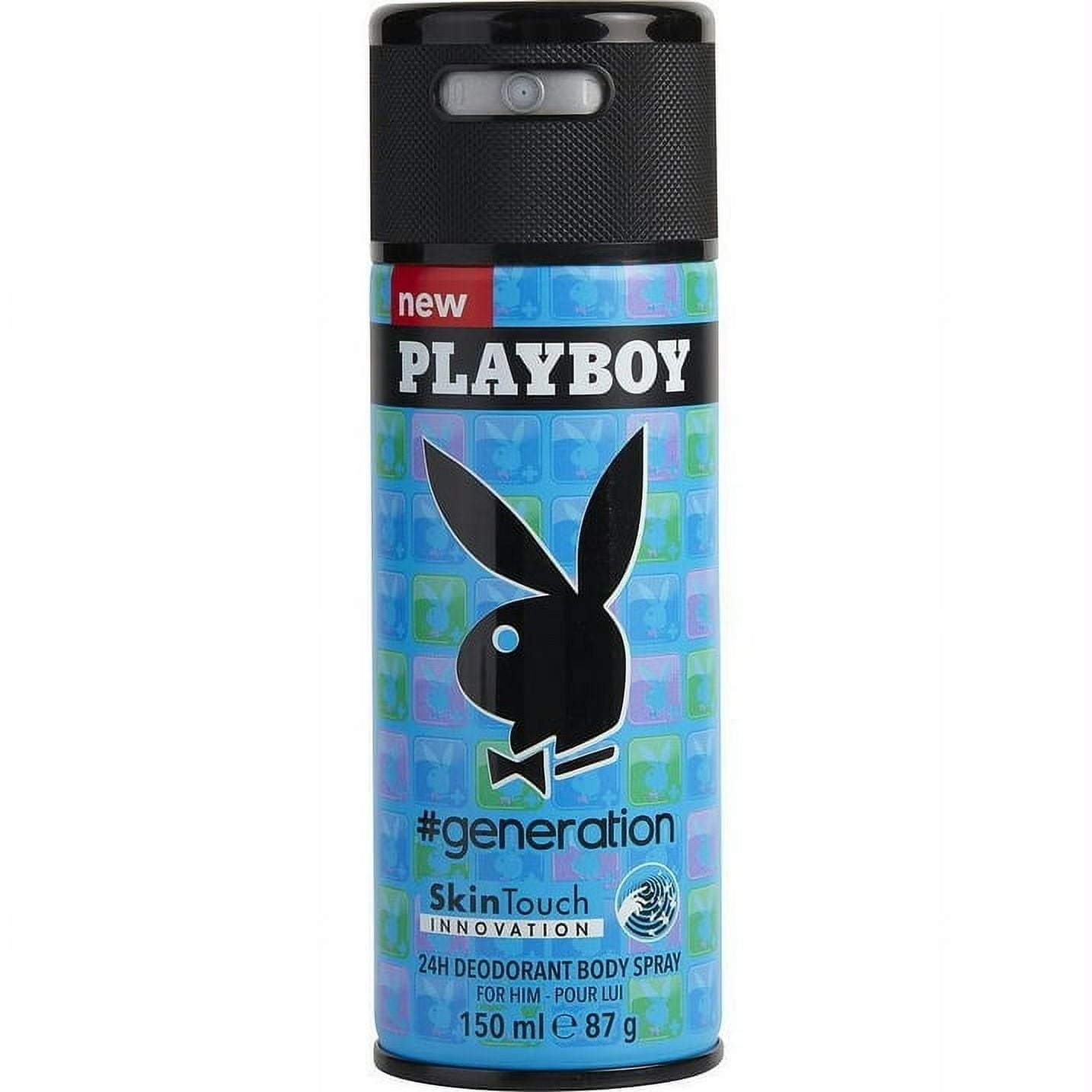 Playboy #generation Eau de Toilette for Men Deodorant Spray 5 oz /  150ml