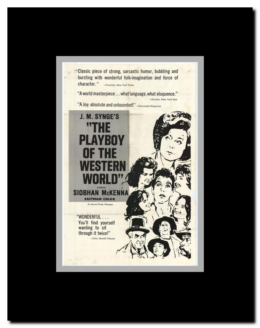 Playboy of the Western World Framed Movie Poster
