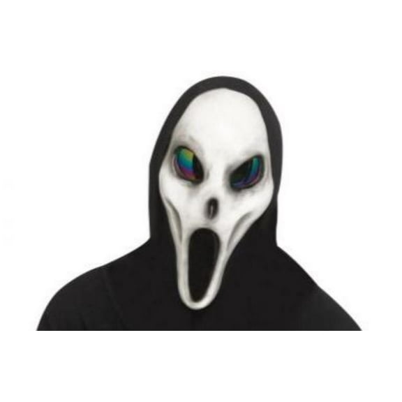 Playboy - s Alien Spawn Grey Full Mask with Black Hood - One Size - One Size