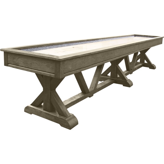 Playcraft Brazos River Weathered Gray 14' Pro-Style Shuffleboard Table