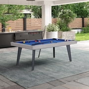 Playcraft Santorini 7  Outdoor Slate Pool Table with Dining Top and Ping Pong