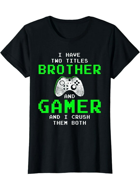 Player 1 and 2 Unite Funny Gaming Siblings Tee - Perfect for Teen Gamers and Their Co-op Partner