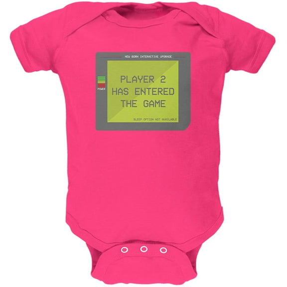 Player 2 Two Costume New Born Gamer Funny Soft Baby One Piece