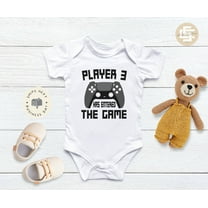 Player 3 Has Entered The Game Baby Onesie, Player Three Baby Onesie, Newborn Baby Body Suit. Cute Baby Gift. Cute and Cool Baby Bodysuit, BABY BODYSUIT LAT 4424