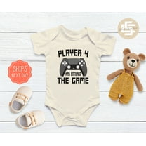 Player 4 Has Entered The Game Baby Onesie, Player Four Baby Onesie, Newborn Baby Body Suit. Cute Baby Gift. Cute and Cool Baby Bodysuit, BABY BODYSUIT LAT 4424