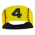 thumbnail image 1 of Player ID Softball Stitch Headband (Yellow, #4), 1 of 2