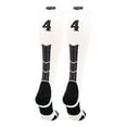 thumbnail image 1 of Player Id Number Socks Over the Calf White Black (#44, Small), 1 of 2