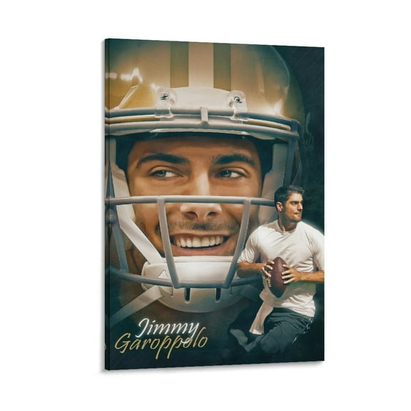 Player Jimmy Garoppolo Posters Art Posters Art Print Wall Photo Paint Poster Hanging Picture Family Bedroom Decor Gift 16x24inch(40x60cm)