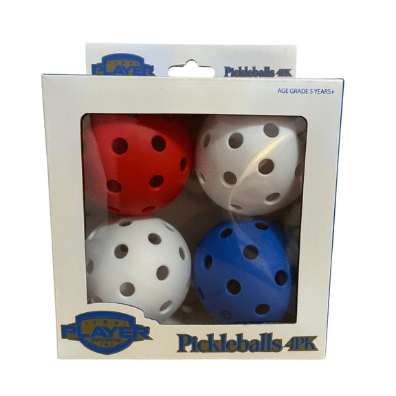 Player Pickleballs Outdoor Training and Recreational 4 Pack
