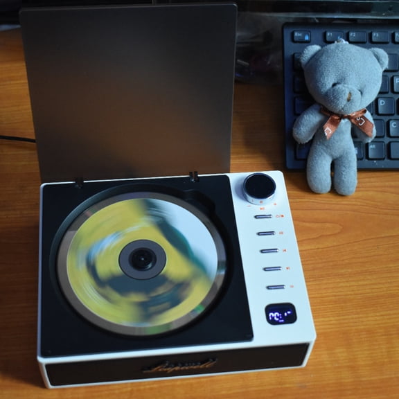 Player,Player With Portable Disc Player With Remote Players White