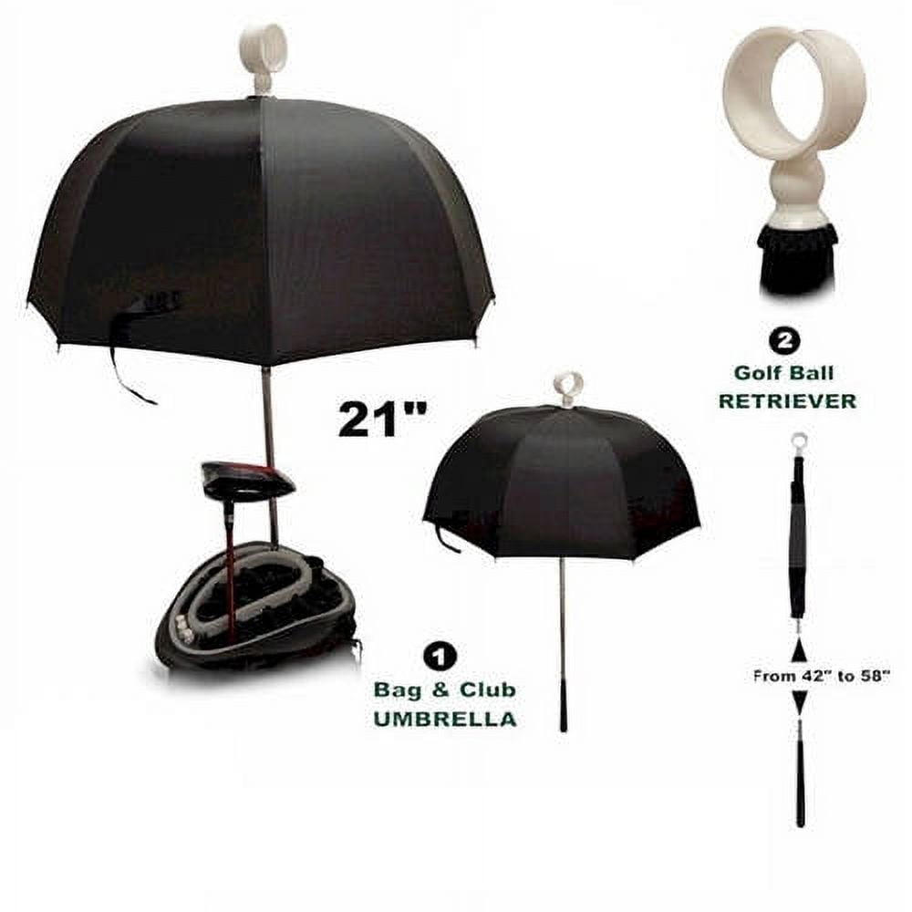 Player Supreme Golf Bag Umbrella Hood with Retriever