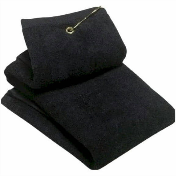 Player Supreme Golf Towel, Black