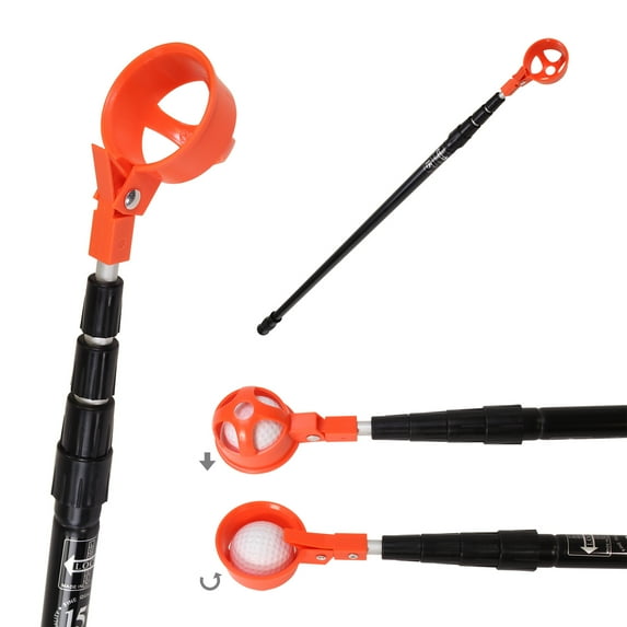 Player Supreme Hinge Cup Golf Ball Retriever, 15 Feet