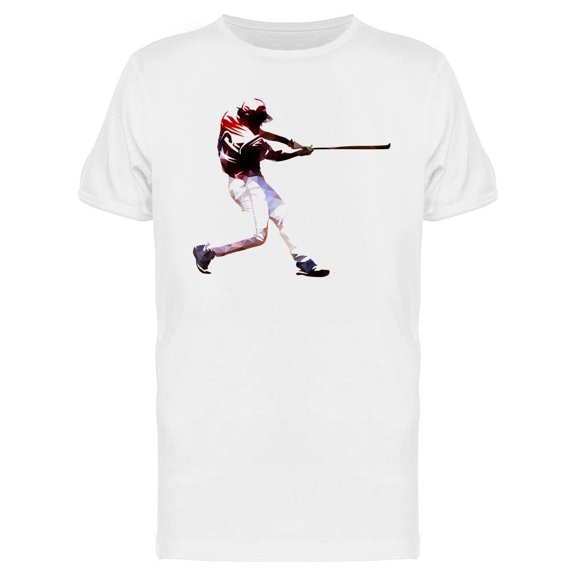 Player Swinging Bat T-Shirt Men -Image by Shutterstock, Male 3X-Large