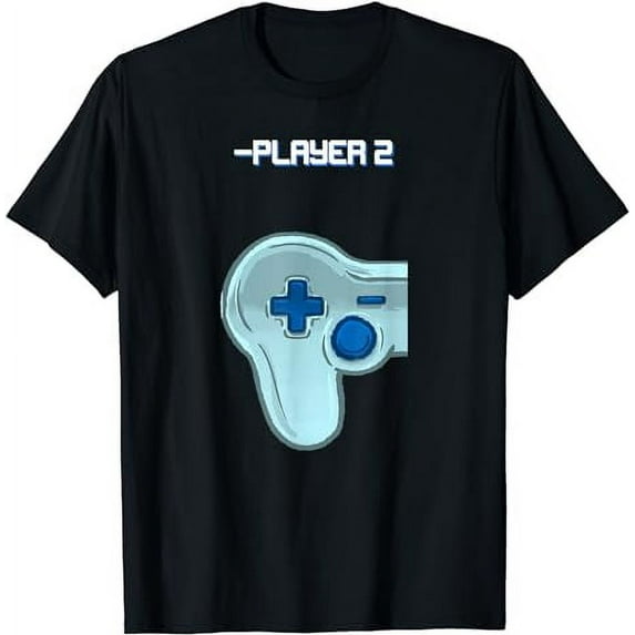 Player Two Matching Controller Video Game Best Friend Gift T-Shirt