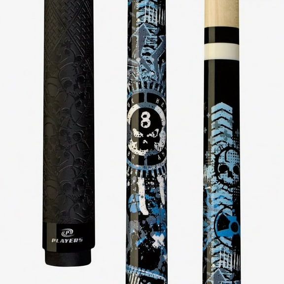 Players Billiards Pool Cue Stick Artistic Series D-GFB - Blue 18 19 20 21 oz