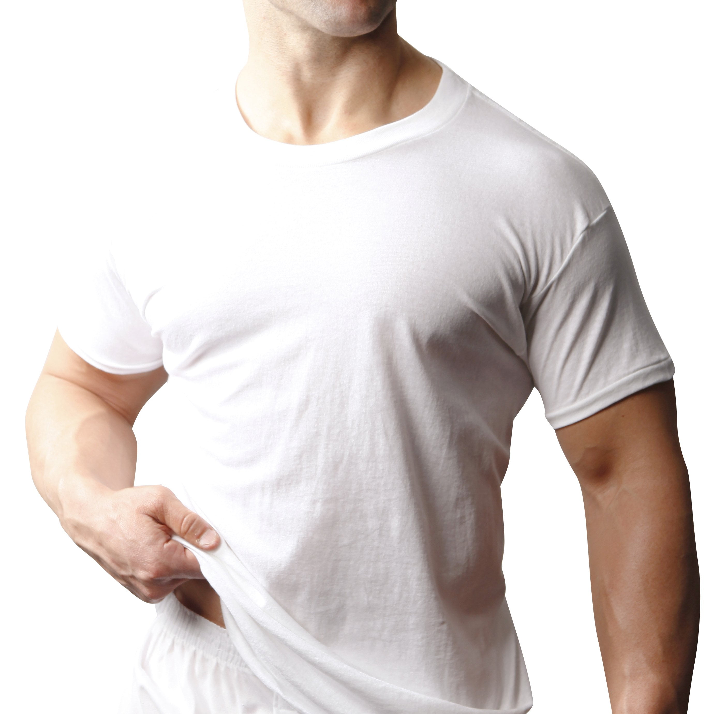 White Crew Neck Tee, T-Shirts For Men