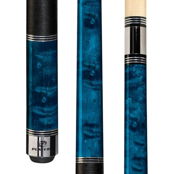 Players Piece North American Billiard Pool Cue Stick 58 in, Cobalt Blue 2 Piece