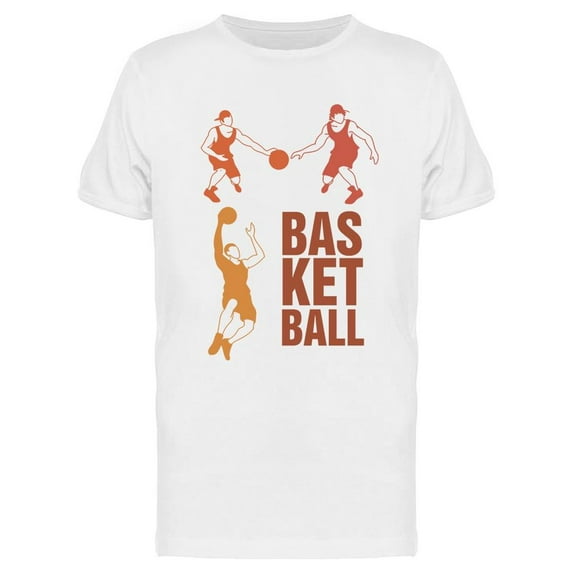 Players Playing Basketball T-Shirt Men -Image by Shutterstock, Male Large