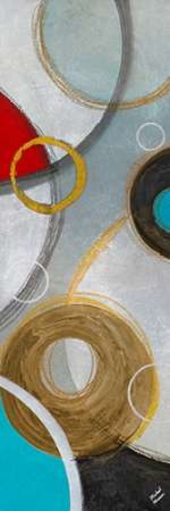 Playful Abstract II Canvas Art - Michael Marcon (8 x 24)