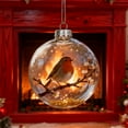 thumbnail image 1 of Playful Animal 3D Glass Ball Decorations,Wildlife Wonders Collection Birds Crystal Glassball Ornament,Marine & Forest Life Glass Christmas Ornaments Balls Winter Holiday, 1 of 4