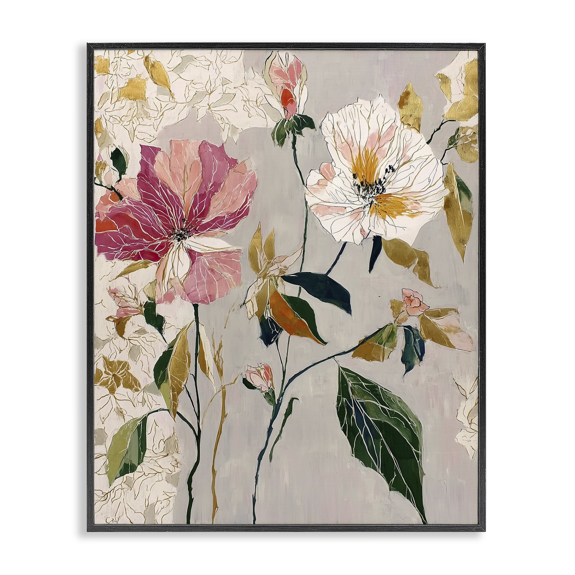 Playful Assumption Abstraction Black Framed Giclee Art, design by Annabelle Hall