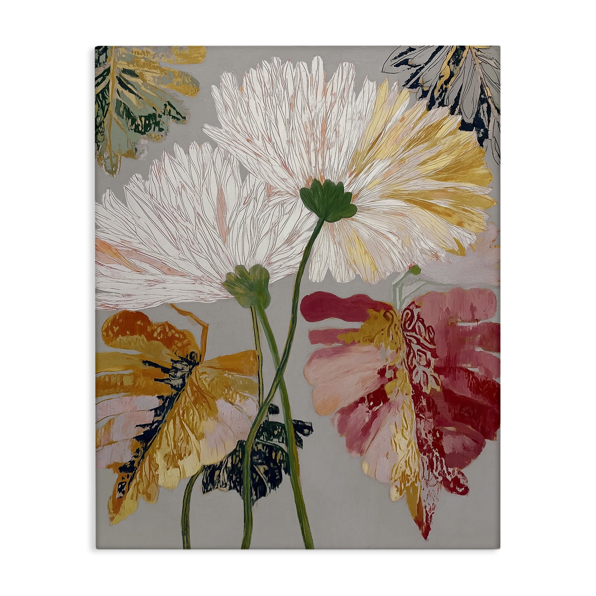 Playful Assumptions Flowers Canvas Wall Art, design by Annabelle Hall