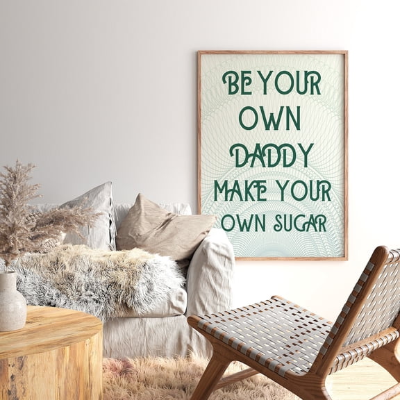 Playful Attitude Minimal Quote Wall Art, Stretched Canvas Size 16x24