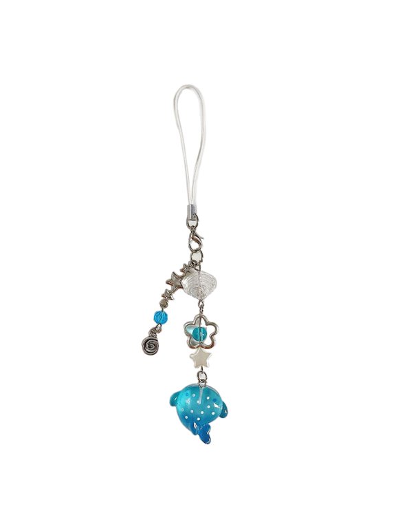 Playful Bead Key Chain Charm Stylish Shape Keyrings Accessory Portable Beaded Charm for Keys and Bags