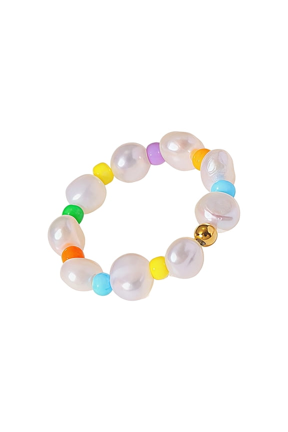 Playful Beaded Pearls Rings with Natural Freshwater Pearls Wedding Hoop Trendy Finger Accessory Perfect for a Trendy Look