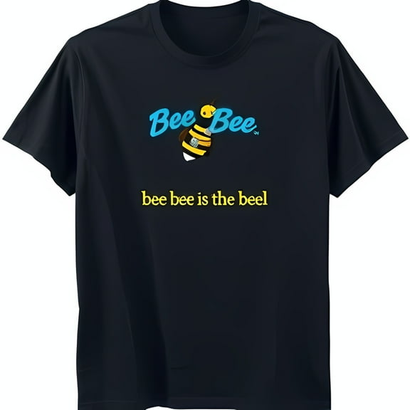 Playful Bee Graphic T-Shirt for 'Bee Bee is the Beel' Fun Design
