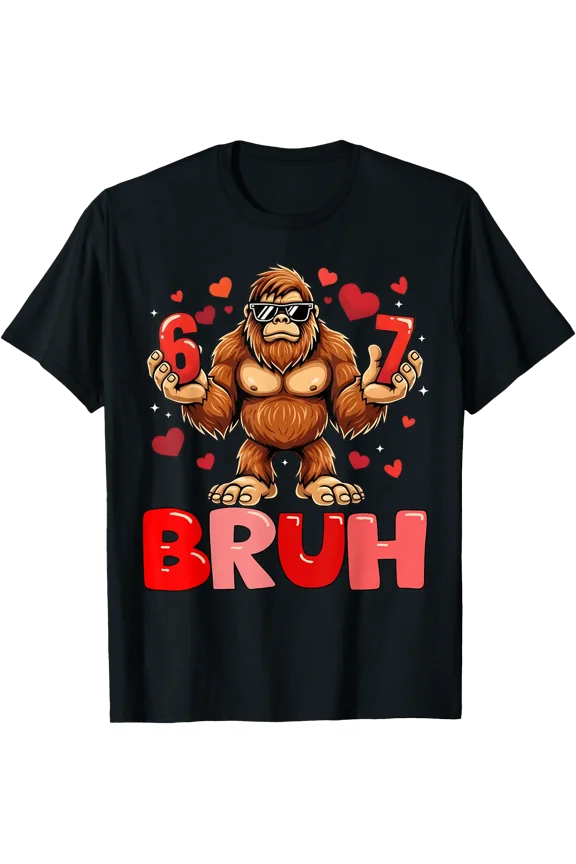 Playful Bigfoot Meme Valentine T-Shirt for Fun and Unique Gift