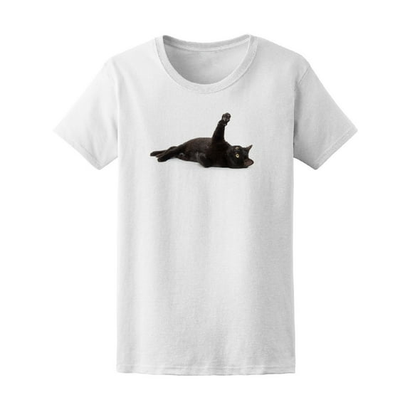Playful Black Kitten T-Shirt Men -Image by Shutterstock, Male 4X-Large