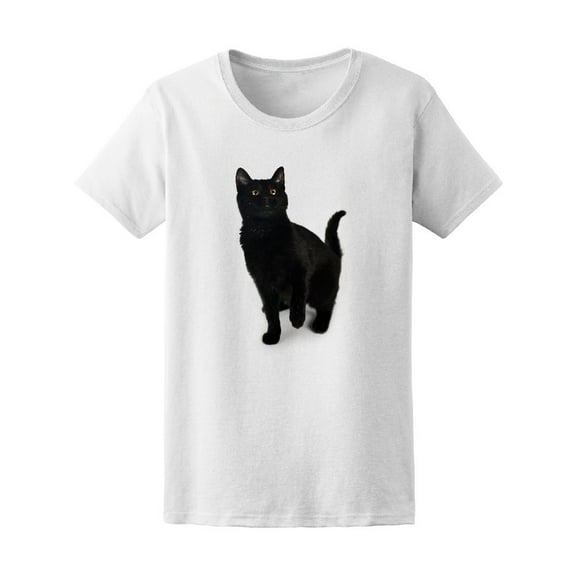 Playful Black Kitty T-Shirt Men -Image by Shutterstock, Male 3X-Large