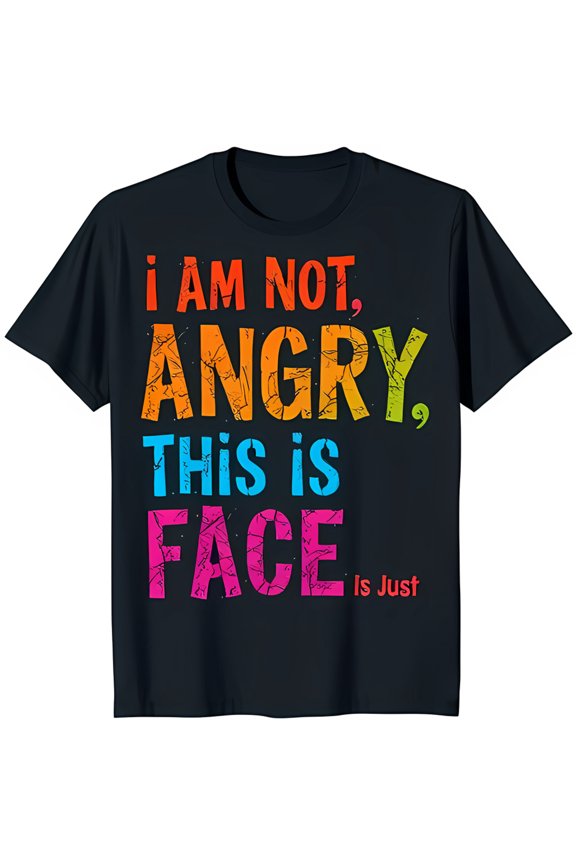 Playful Black T-Shirt with Colorful 'Not ' Graphic Fun & Eye Catching Design