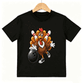 Playful Cartoon Bowling Turkey Kids T-Shirt - Walmart.com