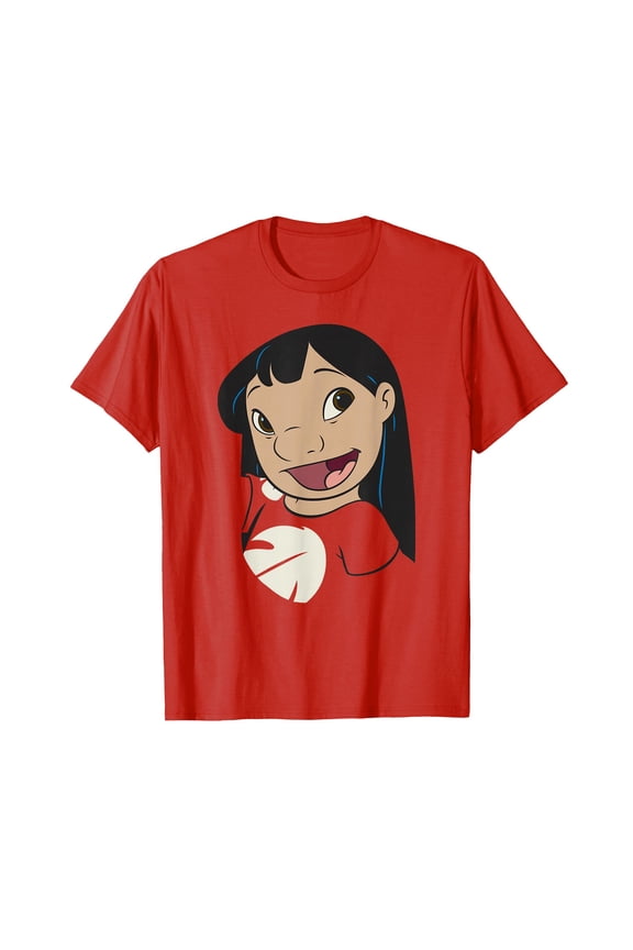 Playful Cartoon Character Big Face Red T-Shirt for Fun and Comfort