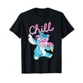 thumbnail image 1 of Playful Cartoon Character Neon Ice Cream Chill Drip T-Shirt for Fun Summer Style, 1 of 5