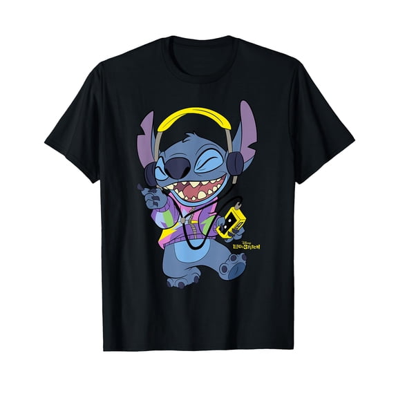 Playful Cartoon Character T-Shirt for Music Lovers - Fun and Comfortable Design