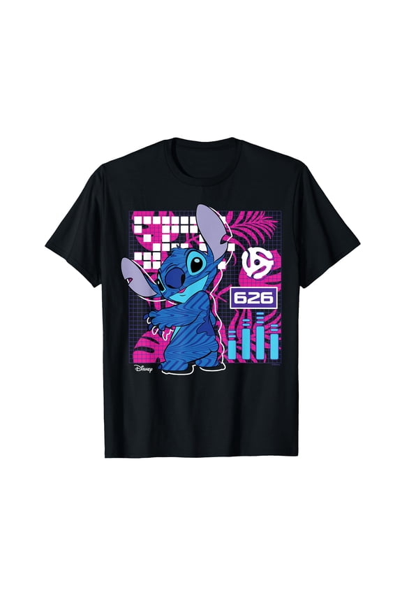Playful Cartoon Character with Geometric Shapes T-Shirt for Fun and Stylish Wear