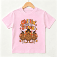 Playful Cartoon Chillin’ with My Turkeys Fall Turkey Kids T-Shirt ...
