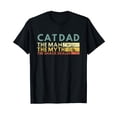 thumbnail image 1 of Playful Cat Dad The Man The Myth The Snack Dealer T-Shirt for Cat Lovers, 1 of 5