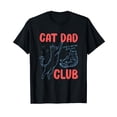 thumbnail image 1 of Playful Cat Illustration T-Shirt - Perfect for Cat Dads on Father's Day, 1 of 5