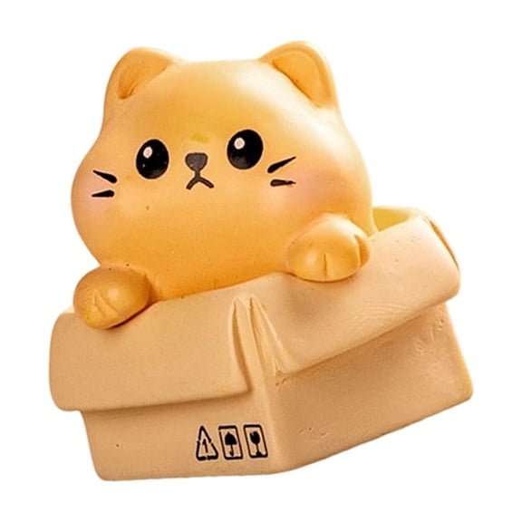 Playful Cats Figurine Dashboard Decors Resin Craftsmanship Secure Base Designs Car Resin Statue Suitable for Car