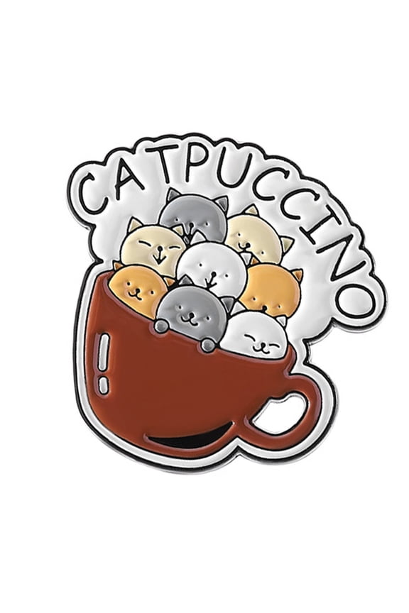 Playful Cats Letter Enamel Pin Fashion Brooch Jewelry Gift For Personal Style