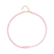 Playful Ceramic Fish Beaded Necklace Bohemian Inspired Collarbone Chain Jewelry For Casual Styles