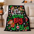 thumbnail image 1 of Playful Christmas Elf Joy Living Room, Festive Holiday Scene, Warm Flannel Blanket for Living Room and Reading Nook, Art Lovers Christmas Gift, Festive Home Decor, 1 of 9