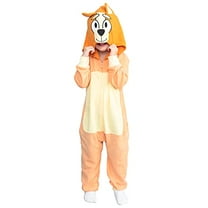 Playful Colorful Dog Halloween Costume Cosplay Zip Up Suit with Hood for Boys and Girls