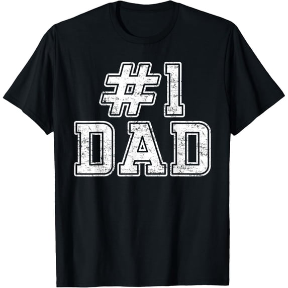 Playful Comfort Tee - #1 Dad Best Dad Fathers Day Number One Dad T-Shirt